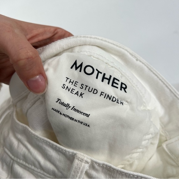 Mother The Stud Finder Sneak Wide Leg Utility Jeans in Totally Innocent 32 NWT - Picture 14 of 14